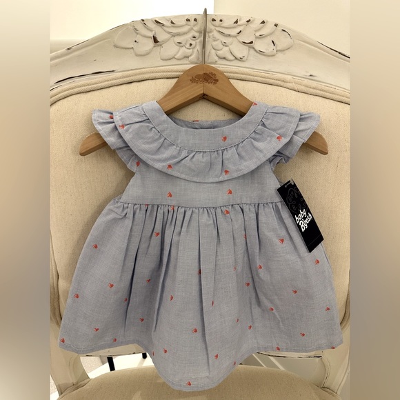 OshKosh B'gosh Other - Girls 6 Month Heart Print Cotton dress with Smocking, ruffles & Matching Panty